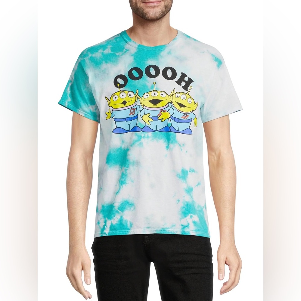Disney Pixar Toy Story Vintage aliens t-shirt. Teal tie-dye.  Sz 2XL. GUC